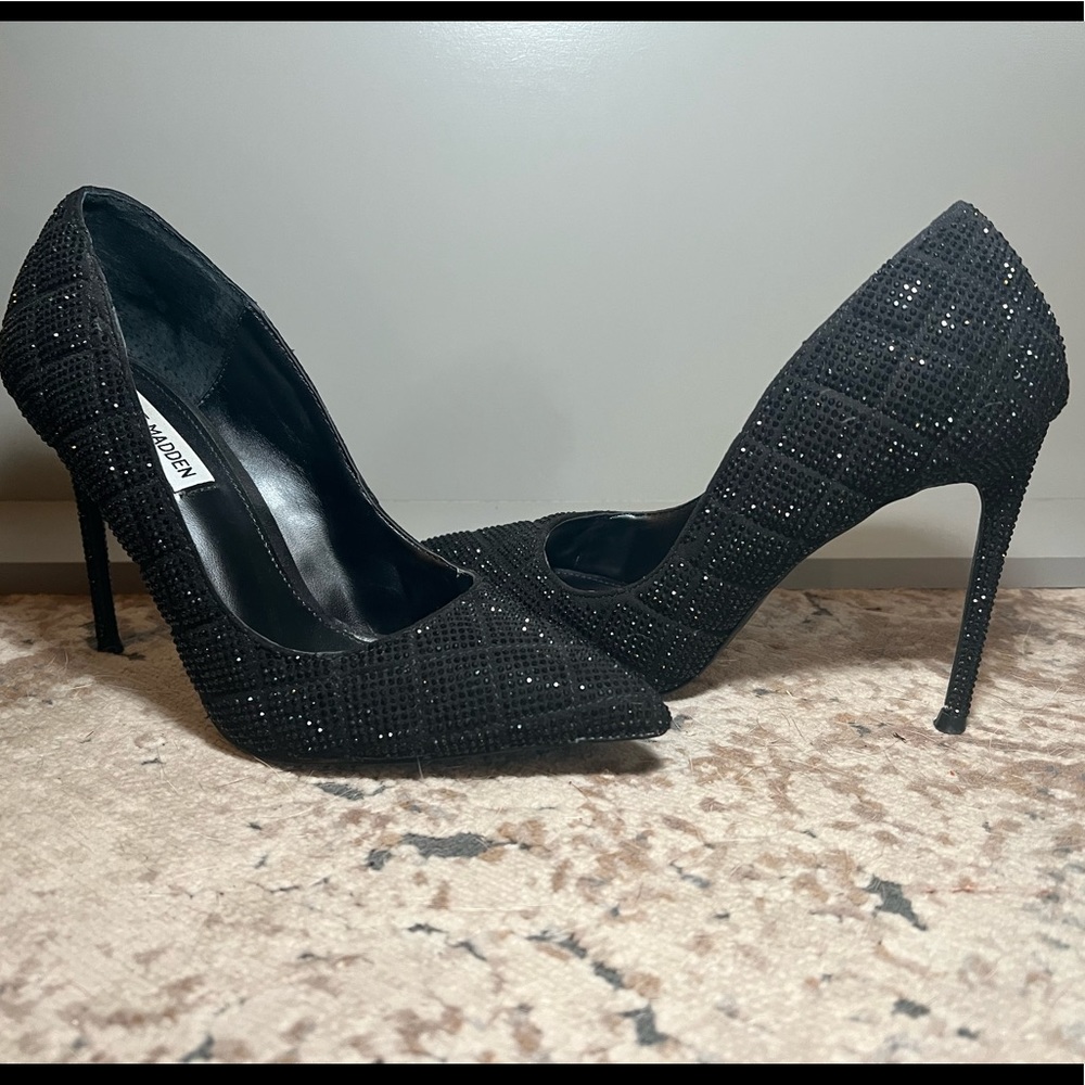 Steve Madden Vala-Q rhinestone heels